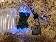 Festoon LED Christmas Fairy String Lights Outdoor Garden Solar Garland Lights Wedding