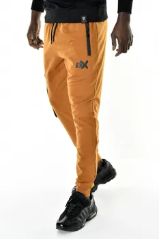 

DeepSEA Male Saffron Sweatpants Slim Fit Cotton Sports Long Pants Zipper Running Exercise Joggers Streetwear Casual 2000309