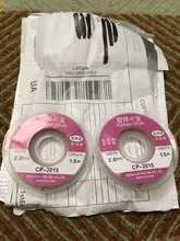 Mecha de soldadura de cobre, removedor de soldadura trenzada, 1,5 metros de largo, 2,0mm de ancho, accesorio de desoldar