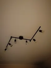 4/6-Heads Chandeliers-Light Gu10-Base Bedroom Living-Room Industrial Black/silver LED