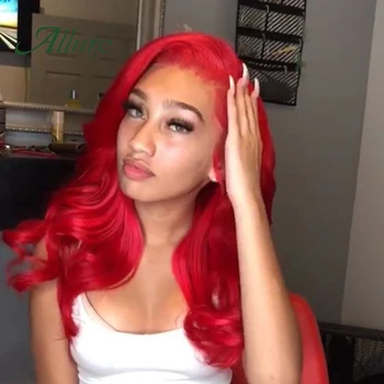 

Body Wave Bundles With HD Lace Frontal Golden Red Remy Human Hair 3 4 Bundles With Closure Brazilian Hair Weaves Fast USA Allure