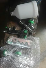 Kit de pintura de reparación de automóviles, pistola rociadora de pintura de aire neumática para coche, boquilla de gravedad profesional G2008 HVLP, volumen de copa de 600ML, boquilla fluida de acero inoxidable con tamaño de 1.4/1.7/2.0mm