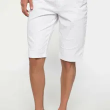 Дефакто мужские летние однотонные повседневные шорты мужские хлопковые шорты свободного кроя мужские Bermuda-I6901AZ18SM