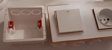 Mounting-Lining-Box Socket Cassette Wall-Switch Wallpad White-Wall for 86--86mm Universal
