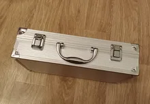 Caja de Herramientas de aluminio portátil, equipo de seguridad, estuche de almacenamiento, Maleta resistente a impactos con esponja