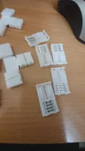 Solderless-Connector Strip-Light WS2812 5050 L/x-Shape 10mm-Width 50pcs for 3528 RGB