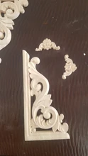 Decorative Furniture Figurines-Crafts Appliques-Frame Corner Wood Carved Wall-Door Floral