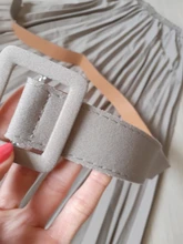 Pleated-Skirt Simplee Elegant 20-Color Fashion Women Belt A-Line British-Style with Autumn