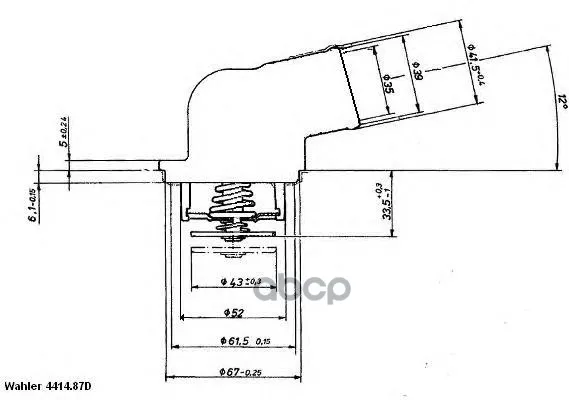 Термостат Wahler 441487d Wahler арт. 441487D