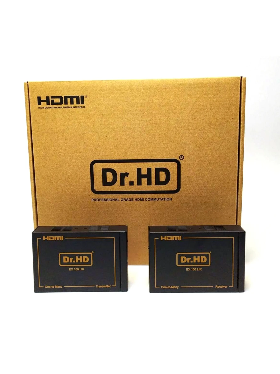 HDMI удлинитель по одной витой паре до 120м IP Dr.HD EX 100 LIR extender over UTP LAN Cat 5e/6 Full HD