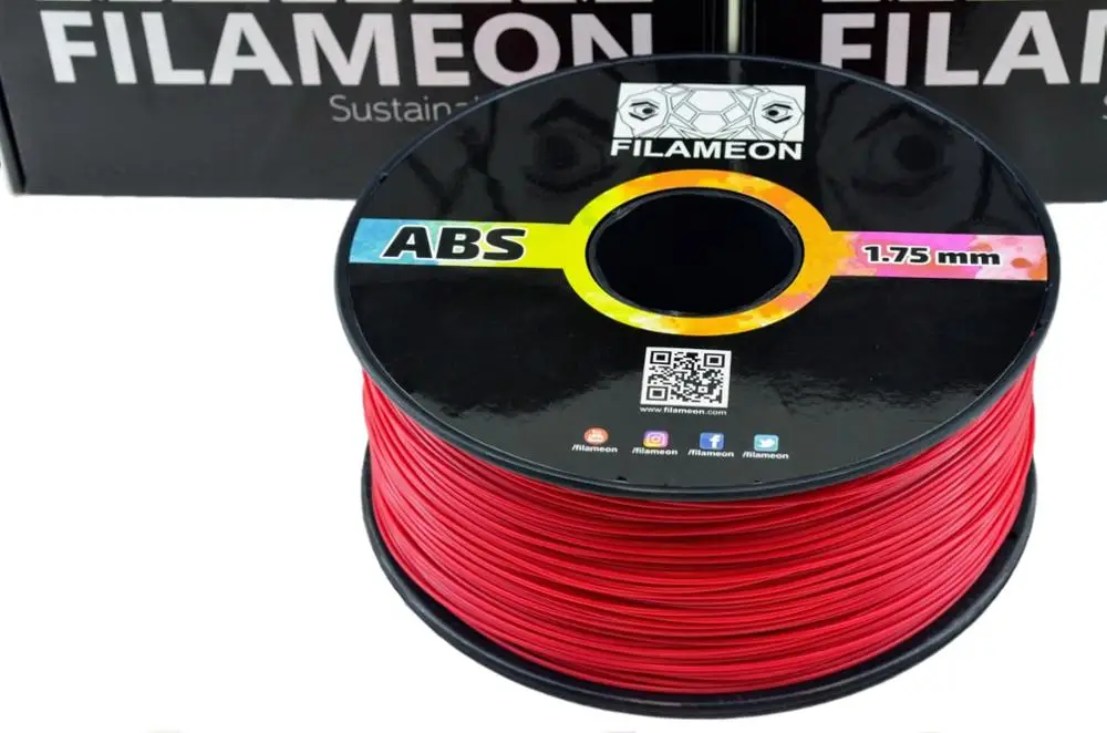 FILAMEON ABS нить высокого потока красный 1 75 мм 1кг.|Материалы для 3D-печати| |