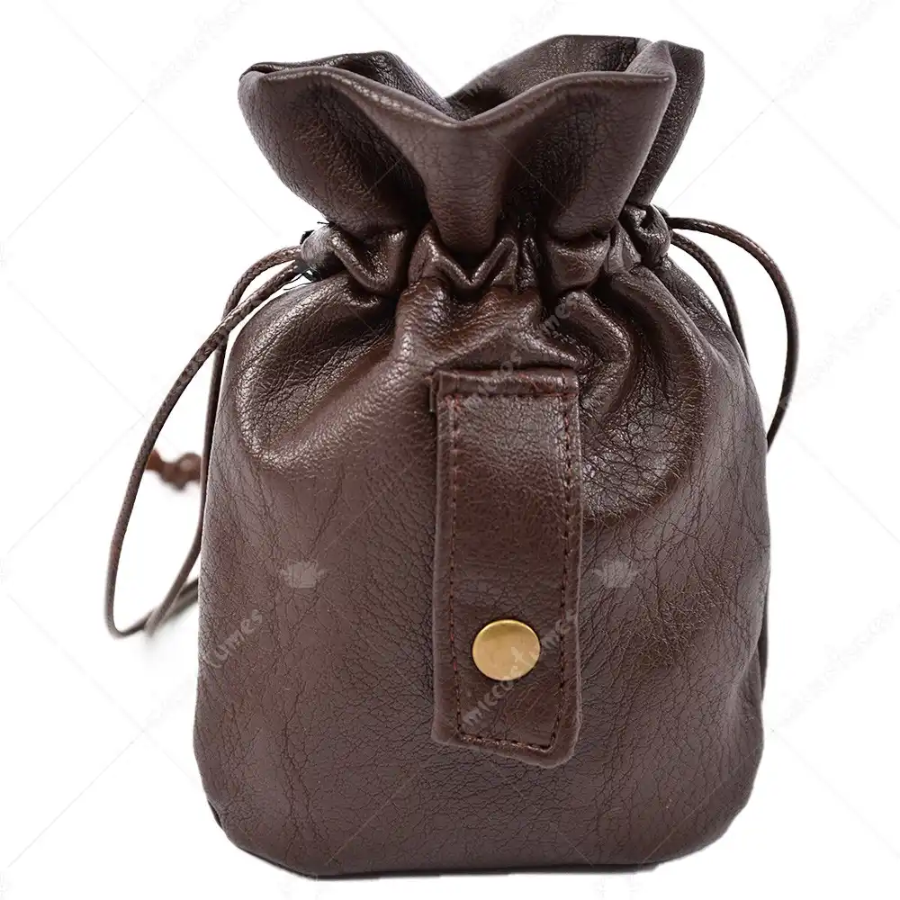 diy leather drawstring pouch