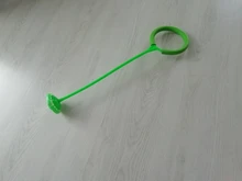 Pelota de salto con cuerda de tobillo y luz LED intermitente para niños, Juguete deportivo infantil para el aire libre, entretenimiento