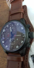 CURREN-Reloj deportivo estilo militar de cuarzo para hombre, cronógrafo con fecha y correa de cuero, marca superior de lujo, negocios, regalo, 8225