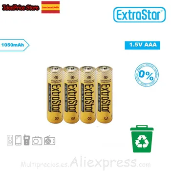 

EXTRASTAR®BATTERY ALKALINE AAA/LR03 1.5 V-PACK 4 UNITS