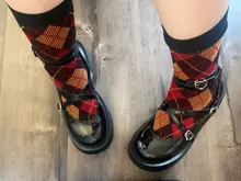 Mujeres Mary Jane Lolita Cosplay Zapatos Mujer Bombas Punta redonda Tacones gruesos Cruz atada Hebilla Correa Mujer 2021 Plataforma Zapatos de mujer