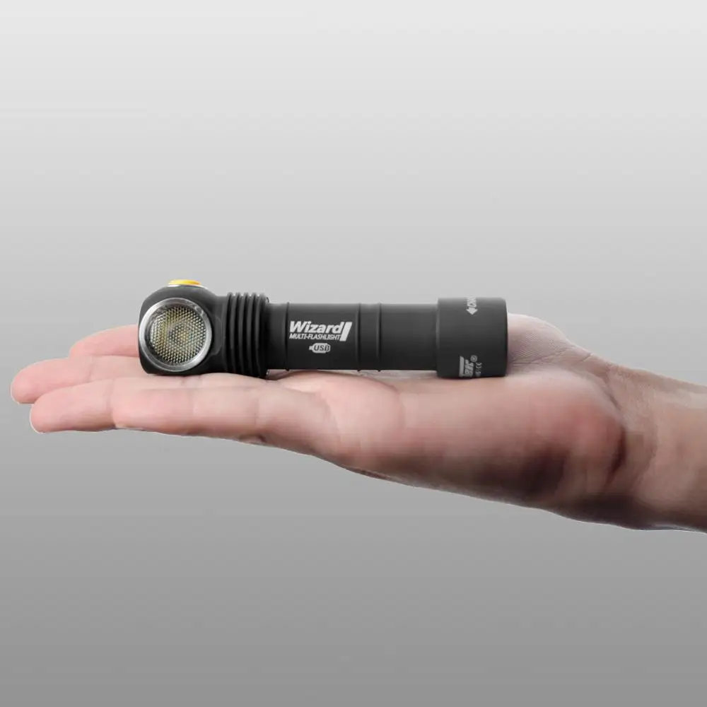 Светодиодный Налобный Фонарь Armytek Wizard v3 XP-L LED+ Магнитная Зарядка+ 18650 Li-Ion аккумулятор Перезаряжаемый Мультифонарь