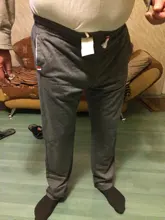 Pantalones de chándal de talla grande tamaño de los hombres pista corredores pantalones de cintura elástica deporte Casual pantalones holgados gimnasio ropa negro gris