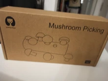 Bloques de arcoíris de madera Montessori para bebé, juego de recolección de setas, juguetes educativos de madera para bebé, ensamblaje a juego con forma de desarrollo