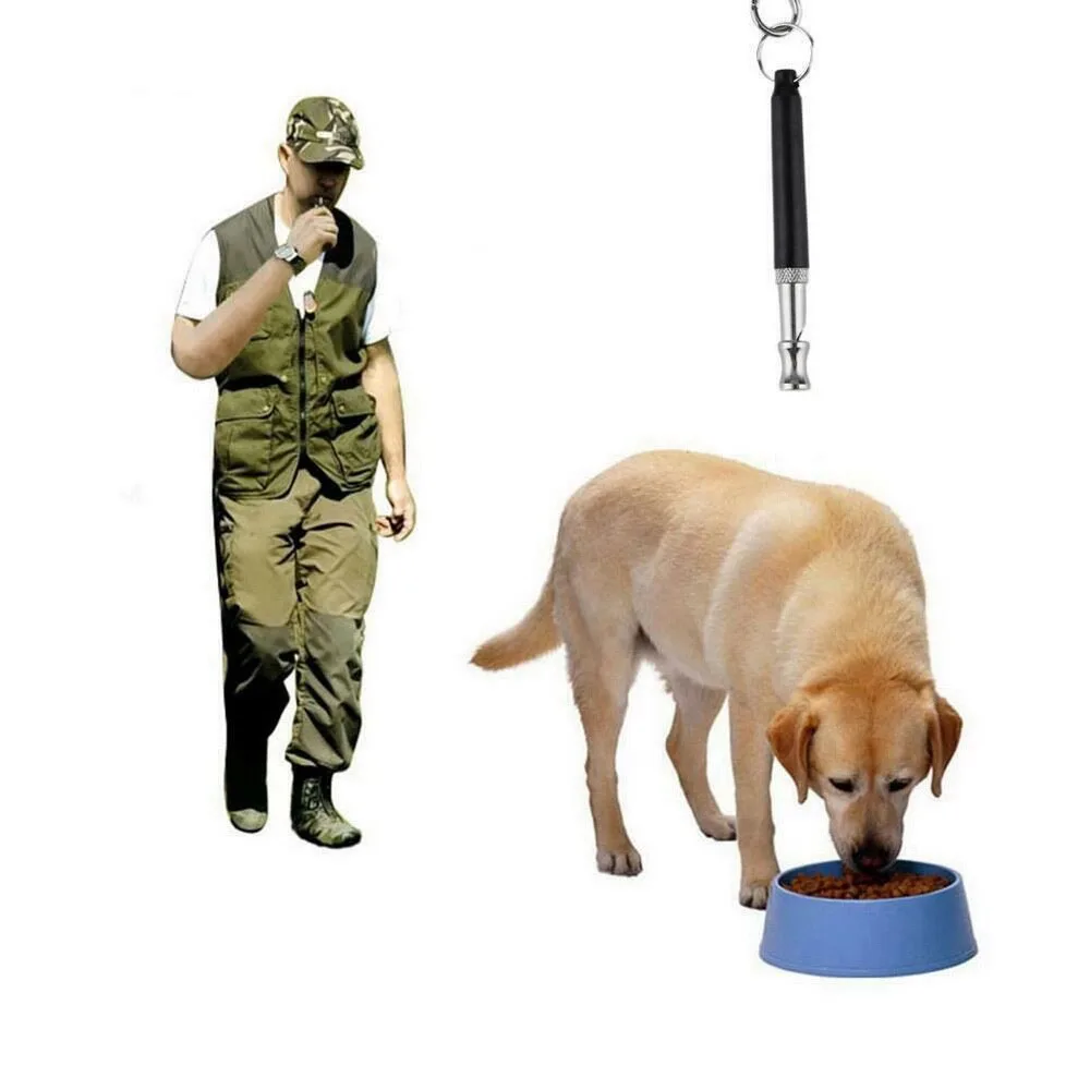 100 Pcs With Ultrasonic Sound Repeller Train With Strap Dog Whistle for Stop Barking DHLSP