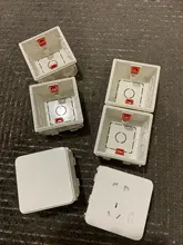 Atlectric-Mounting-Box Socket Cassette-Switch Internal White Hidden 86 Red Concealed