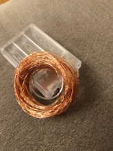 Light-String Garland Copper-Wire-Lights Battery-Power Festoon Fairy LED Christmas Feimefeiyou