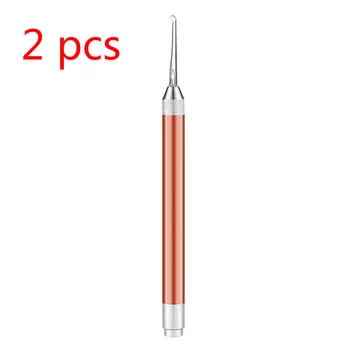 

2Pcs Flashlight Earpick Ear Wax Cleaner Baby Earwax Remover Luminous Ear Curette Light Spoon Cleaning Tool For Children