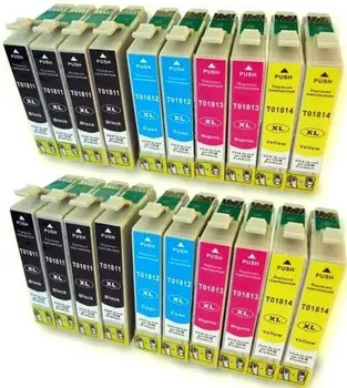 

PACK 20 EPSON 18XL T1811 / 2/3/4 COMPATIBLE ink cartridges, express shipping from Spain