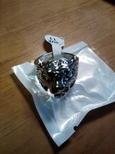 Punk personalidad de los hombres anillo de tigre de los hombres exquisita joyería de titanio anillo de acero (tamaño: 8-11)