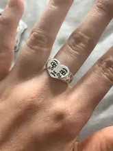 XIYANIKE-Anillo de Plata de Ley 925 con lágrimas de cara Llorona, joyería Retro Neutral, venta directa de fábrica, regalo