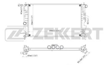 

Radiator OHL. DV. Opel Vectra B 95-zekkert art. mk-1077