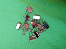 TUTU 10 unids/lote Color sólido oro rosa Clips de carpeta metálicos notas carta Clip de papel suministros de oficina H0059