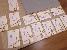 Conjunto de 20 unidades de Mini sobres clásicos de papel Kraft en blanco para ventana, sobre de invitación de boda, sobre de invitación para regalo