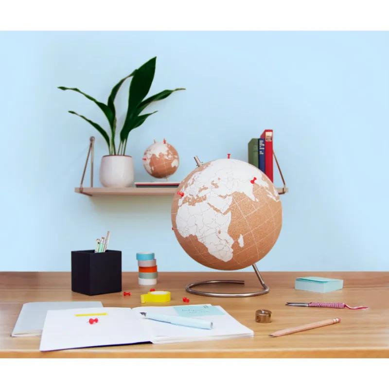 Глобус Cork Globe белый Ø25 см|Глобусы| |
