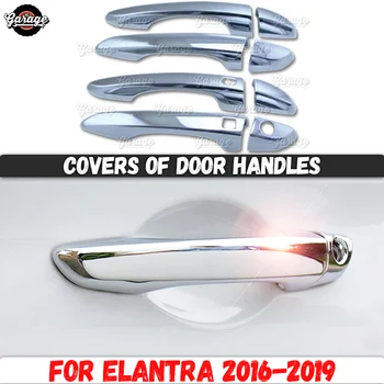 

Covers of door handles case for Hyundai Elantra 2016-2019 ABS plastic molding 1 set / 8 pcs decoration car styling