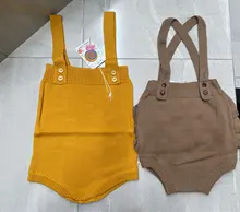 Mono de punto para bebé, ropa infantil bonita sin mangas para niños y niñas de 0 a 24 meses