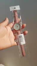 Reloj de pulsera con correa de cuero para mujer, nuevo accesorio informal a la moda, sencillo, caja de Reloj de cuarzo, 2020