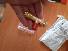 Adaptador para válvula de seguridad, herramienta para aire acondicionado y refrigeración, R410a R22, manguera de carga con rosca de 1/4 o 5/16 pulgadas, macho/hembra