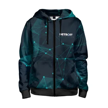 

Children's sweatshirt 3D with zipper Detroit: Become Human Abstract