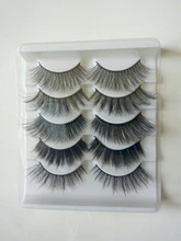 SEXYSHEEP-pestañas postizas 3D de visón, pestañas largas naturales/gruesas, útiles de extensión de belleza, 5 pares