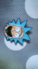 Cartoon Brooches Jewelry Badges Lapel-Pin Mad Scientist Gift Cosmic-Adventure Pickle