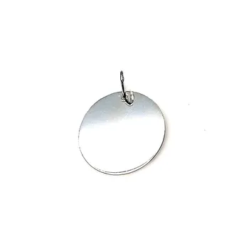 

Pendant 925 sterling silver m 21mm. Flat disc [AA8147]