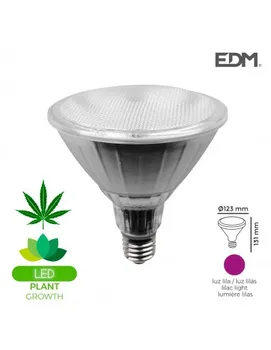 

Bulb grolux par38 led e27 13w 110 lm light lilac ideal for plant growth edm
