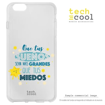 

FunnyTech®Stand case Silicone for OnePlus 3/3 T Frase Motivation Dream Clear