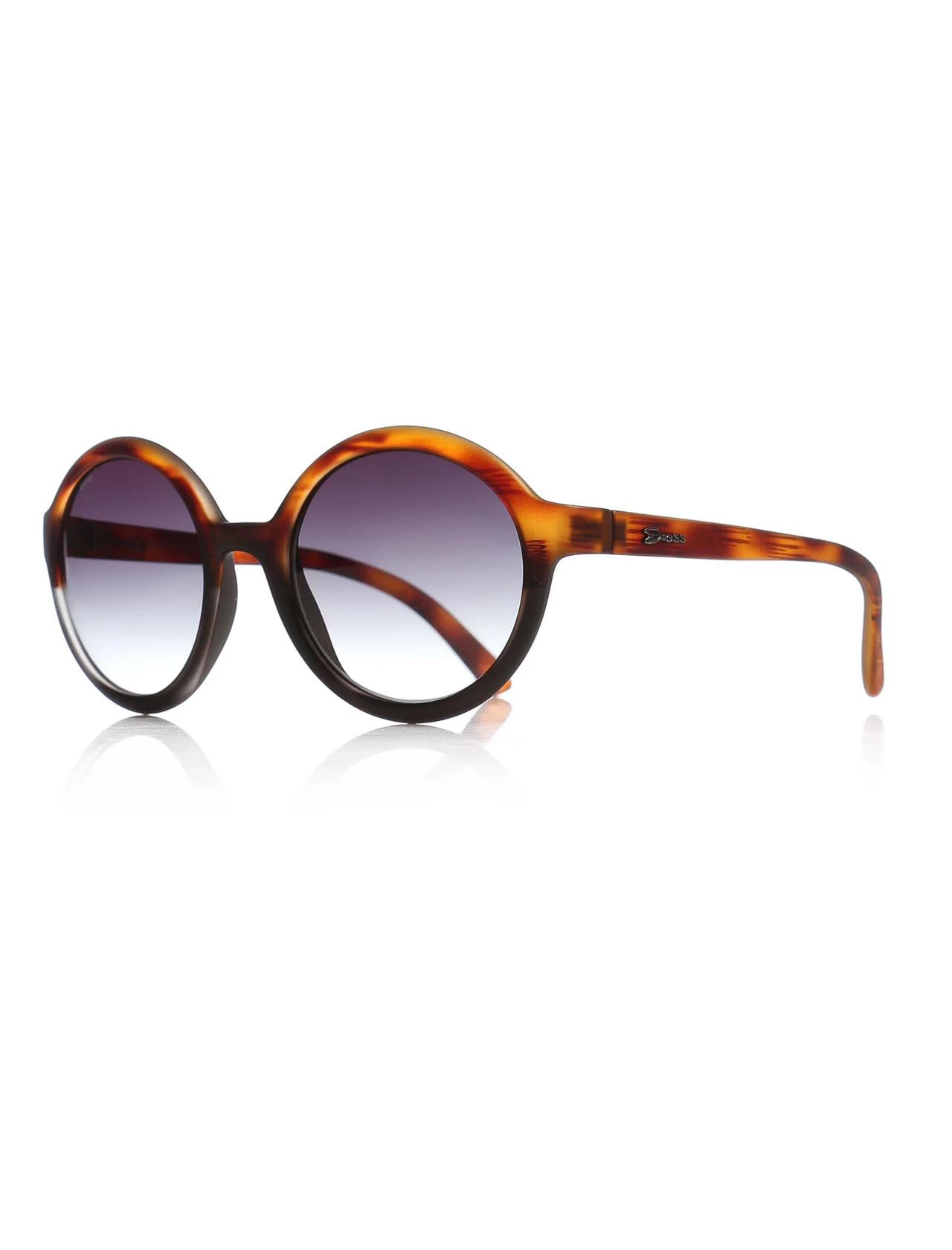 

Unisex sunglasses e 1923 a069 bone Brown organic round round 51-15-135 exess