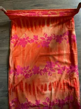 Faldas de estilo informal bohemio para mujer, faldas de cintura alta con estampado Floral, color Naranja, a media pierna, para playa, fiesta y vacaciones