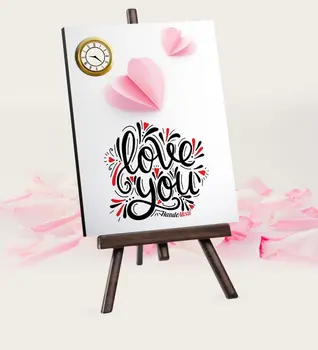 

Personalized Love You Şovaleli Table Clock-6