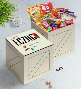 

Personalized Pharmacist In Wooden Box Nostalgic Lezzetler Gift Seti-3