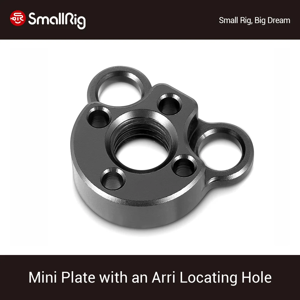 

SmallRig Mini Plate with Arri Locating Hole For SmallRig Camera Monitor Cages Plates Arri Ballhead Magic Arm - 2171