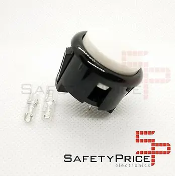 

Push button Arcade 30mm white faston Jamma Push button Barton Raspberry SP